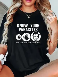100% Cotton Unisex KNOW YOUR PARASITES Anti-Trump RESIST T Shirt Funny Gift T-Shirt