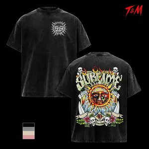 Retro Punk-Style Sublime Band Shirt | Skull and Sun Graphic Tee | Soft Breathable Fabric Comfort T-Shirt | Unisex Urban Jungle Street Style Top | Ideal for Concerts & Personality