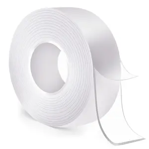 Nano tape, acrylic double-sided tape, transparent, waterproof, traceless, heat-resistant, washable, soundproof magic glue, Reusable Traceless Tape, Waterproof Adhesive