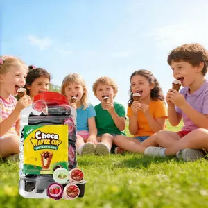 Choco Wafer Cup 60-Piece Tub of Chocolate Matcha Coconut Flavors Perfect Gifts for Parties Snacks Kids & Adults Enjoy Yummy Treats Variety of Flavors