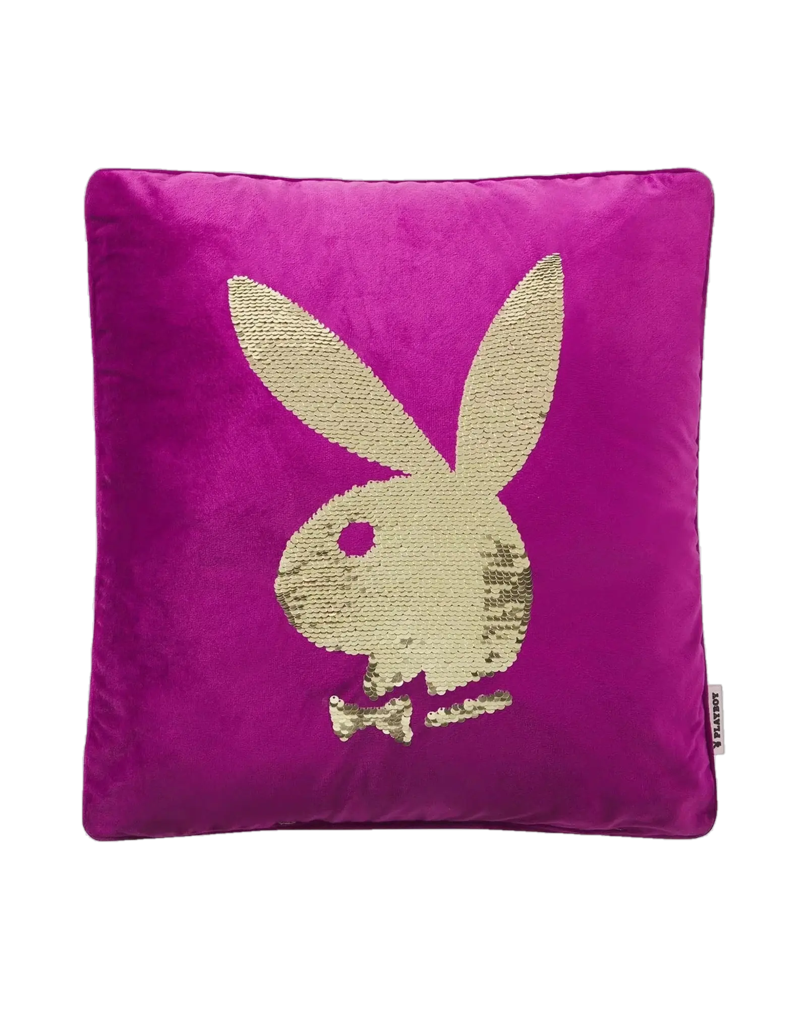 Playboy Rabbit Head Sequin Pillow