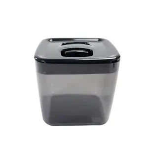 Click Clack 1.5 Quart Display Cube Storage Container | Black