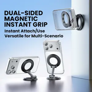 2026 DOUBLE THE MAGNETIC HOLD! Premium Dual-Sided Magnetic Car Mount | 360 °   Rotatable Foldable Phone Holder for Dashboard