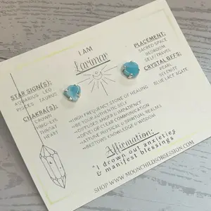Larimar Sterling Silver Earrings