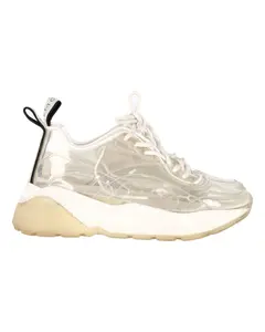 Pre-owned Stella McCartney Women's Stella McCartney Eclypse Clear Chunky Sneakers in White PVC by Rebag
