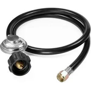 3.5   Regulator and Hose Universal Grill Regulator Replacement , QCC1 Hose and Regulator for  LP Gas Grill, Heater and Fire Pit Table