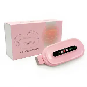 Wireless Portable Period Heating Belt | Adjustable Waist Wrap with Auto Shut-Off Timer, Gentle Heat Relieves Menstrual Cramps, Cute Pink Self-Care Gift for Girls & Women