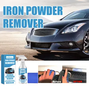 Iron Powder Remover Car Rust Remover Spray Safe Paint Friendly Wheel Cleaner for Auto Metal Surface Maintenance