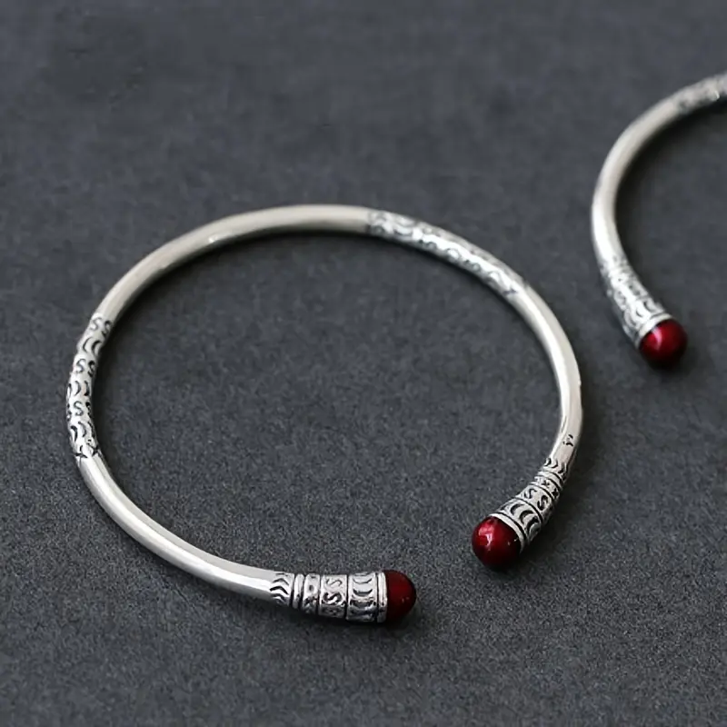 S925 Silver Classic Monkey Motif Golden Ring Bracelet - Elegant Design, 5.5cm/2.17in, Unisex Adults' Costume Jewelry, Daily Wear Accessory for Holiday Gifting, Anniversary, All Seasons, Durable, High-Quality