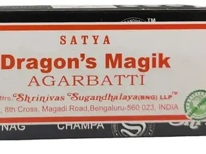Satya Dragon's Magik Incense Sticks, Long Burning Incense, Home Fragrance Aroma Scented Freshener Pack