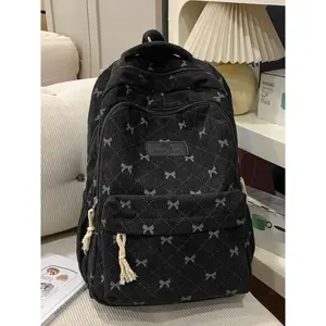 1pc  Women's backpack lightweight backpack zipper closure fashionable and versatile casual trend suitable for students to go to school, campus, travel to work, commuting, shopping Women's backpack