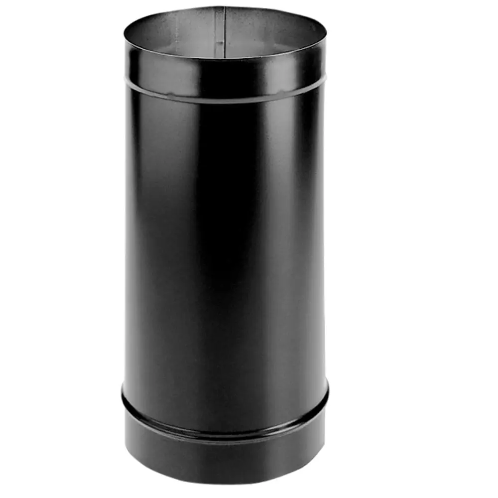 M&G DuraVent 114989 7 x 24 in. Single Wall Stove Pipe - Black