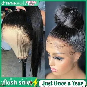 Bling Hair 180% Bone Straight 360 Full HD Lace Frontal Human Hair Wigs Cheap Brazilian 13X6 13x4 Lace Front Human Hair Wig Smooth For Woman Pre Plucked 12-36 Inch Wholesale #TikTokShopHolidayHaul