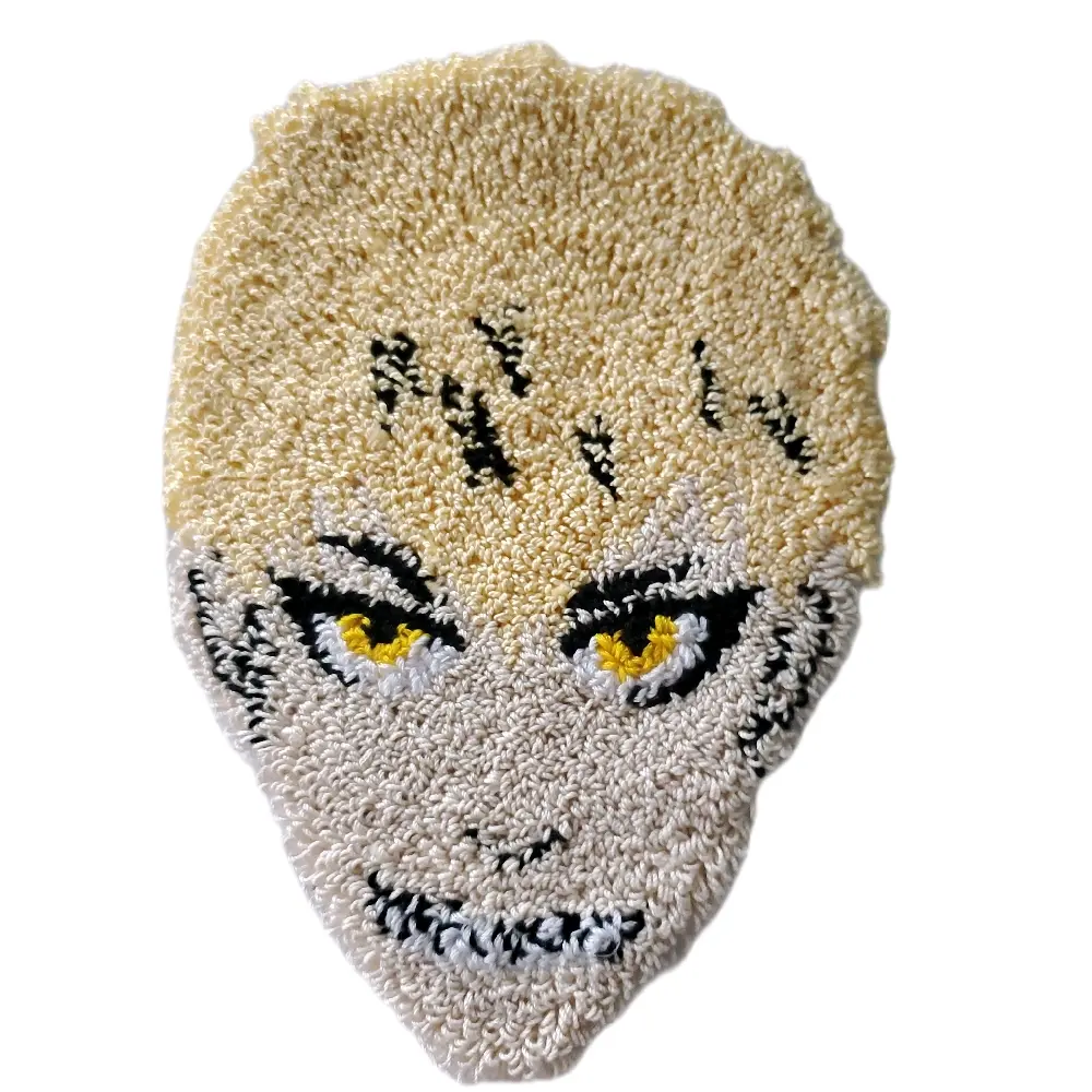 Jingo Raichi Punch Needle Coaster - Handmade Tableware with Unique Design