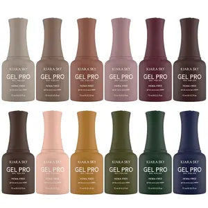 Kiara Sky Gel Pro - The Fall Edit Gel Polish Collection 12 HEMA-Free Shades 15ml Soft-Touch Bottle Design Long-Lasting Wear