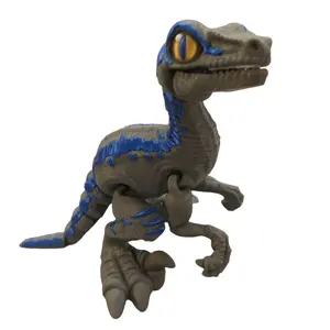 Raptor 3D Printed Articulating Figurine for Home Decor - Perfect for Display and Decoration Movable Shelf Ornaments
