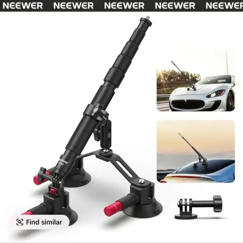 NEEWER CA065 Car Accessories Triple Suction Cup Car Mount Kit