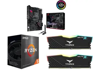Motherboard CPU Memory Combo -  ASUS ROG STRIX B550-F GAMING WIFI II Bundle with  AMD Ryzen 5 5500  and Team Group TF3D416G3200HC16FDC01