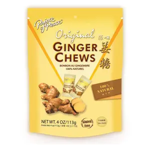 Prince of Peace Original Ginger Chews, 4 oz. – Candied Ginger – Natural Candy Pack – 2 Pack
