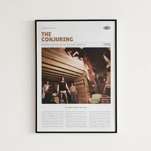 The Conjuring, James Wan, Retro Movie Poster, Poster Decor Room, Poster Movie