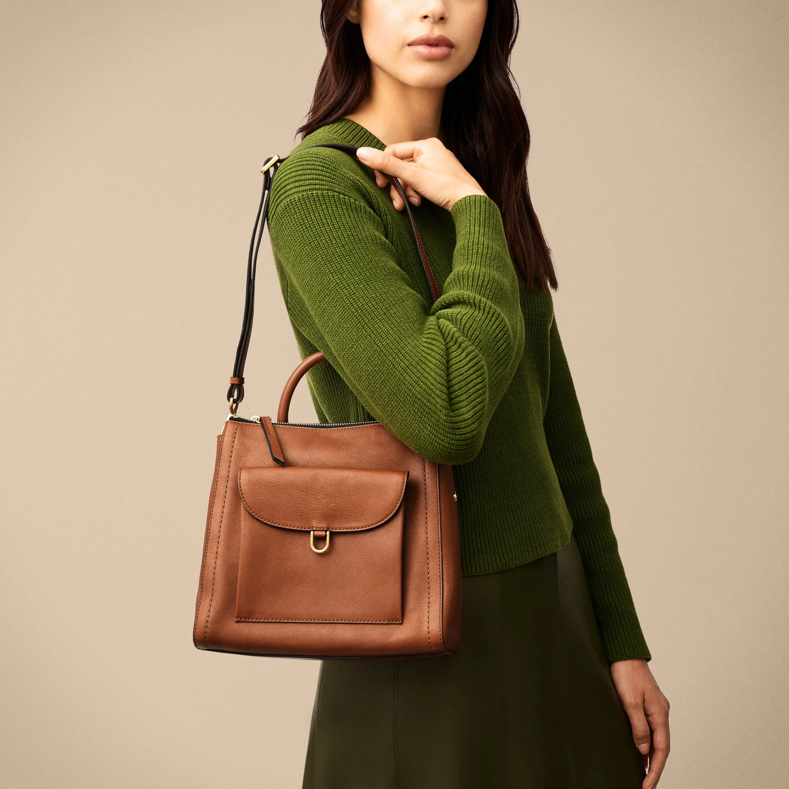 Parker Leather Small Backpack Parker Backpack | Full grain leather, functional and stylish  main image 4