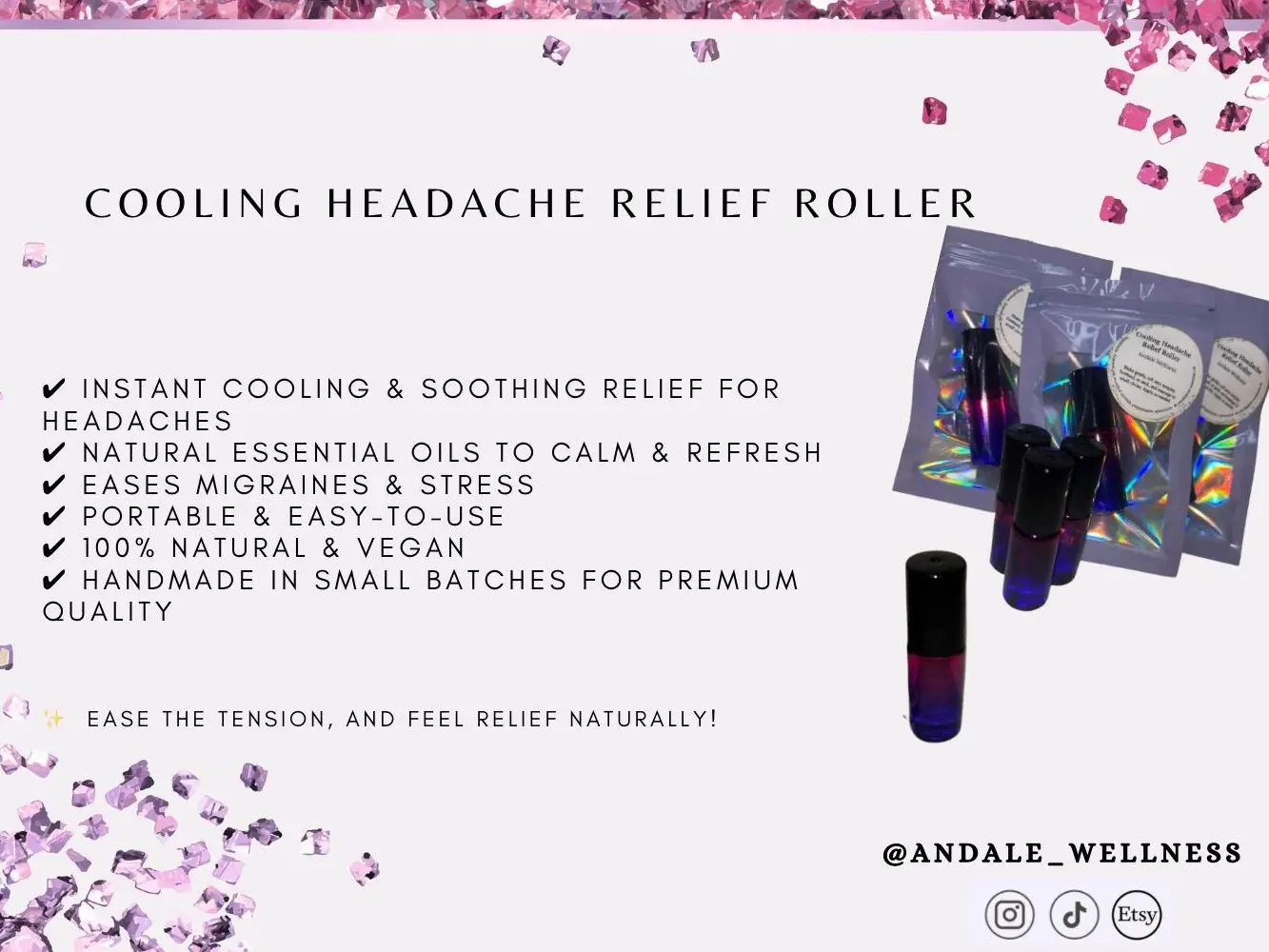 Cooling Headache Relief Roller Healthcare Solution