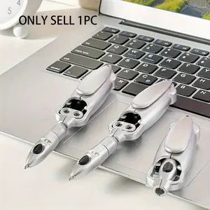 1pc Transform Novelty Pen: Lightweight, Plastic, Fine Tip, Conformable, Stress Relief Writing Instrument, Unique Pens