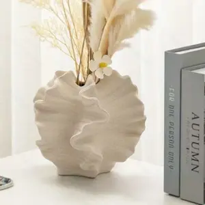 Wabi-Sabi Style Resin Vase, Frosted European High-End Aquatic Arrangement, Home Decor Ornament, Craft Gift Item