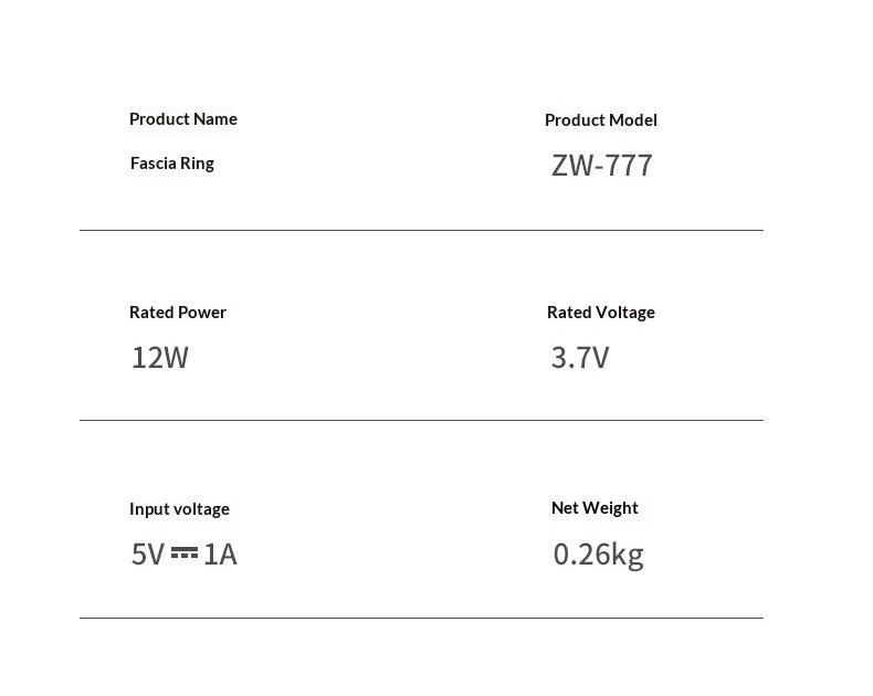 2026 new fascia ring ZM-777 mini muscle recovery fascia device upgraded adjustable waistband, waist circumference up to 55 inches, cordless rechargeable, portable massager designed specifically for waist and back muscle recovery, parent gift