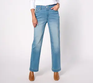 Denim & Co. Regular Cozy Touch Slim Straight Jean