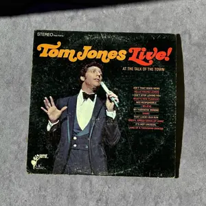 Tom Jones Live Vintage Record Vinyl