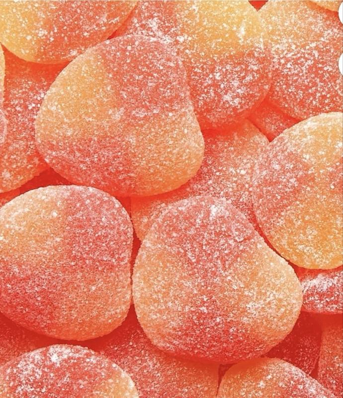 2 Pack HARIBO Peaches Gummies Fruity Peach Flavor Gummy Candy, 8 oz, Share Size Bag