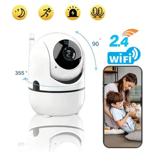 360° Pan/Tilt Indoor Home Nursery Security Camera,2.4G WiFi 1080P HD Baby Pet Monitor Camera,Wired Surveillance Camera,2-Way Talk,IR Night Vision,Motion Detection,SD/Cloud Storage Pet Monitor Home Security