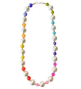 Rainbow Pearl Necklace
