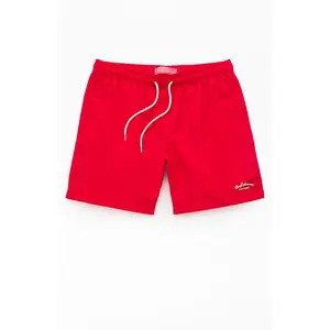 Pacsun Men's Red Collegiate 6.5" Swim Trunks