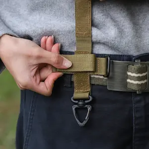 2-Piece Edc Glove Clips, Rope Storage Buckle, Tactical Nylon Climbing Hook, Multi-Use Outdoor Gloves Organizer for Hiking Camping