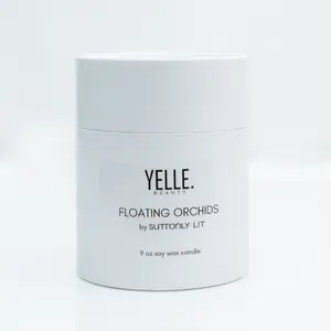 YELLE. Floating Orchids Candle 9 oz Soap Candle by Suttonly Lit - Fragrance for Lavender, Bean, Eucalyptus, and More Aroma Decor Scent