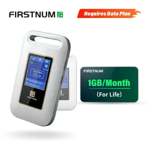 Firstnum M4 Portable Hotspot WiFi No SIM Card Needed 1GB Free Data Monthly Camping with WiFi