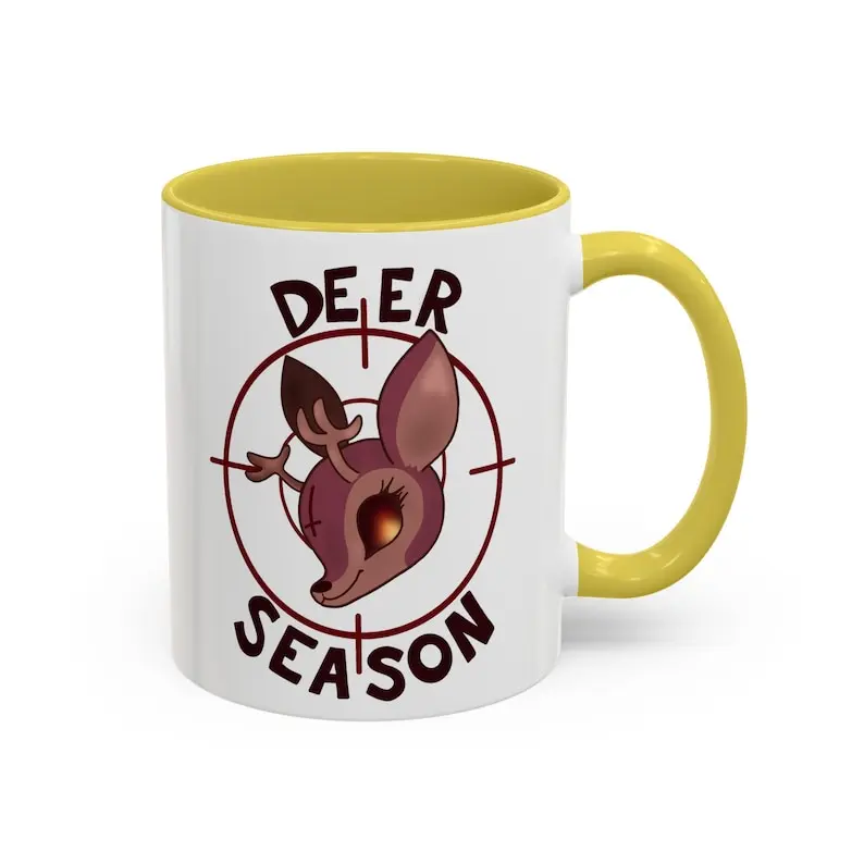 Deer Season Hazbin Hotel, Lucifer Coffee Cup, Unique Collectible, Alastor