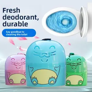 Toilet Cleaner with Fresh Scent Automatic Deodorizer & Stain Remover Blue Foam Formula Durable Deodorant in Cute Designs