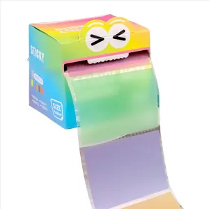 Random Color Pearl Sticky Note, 105pcs/set Clear Sticky Note, Pull Out Sticky Note Pad, Office Stationery & Supplies for School & Office