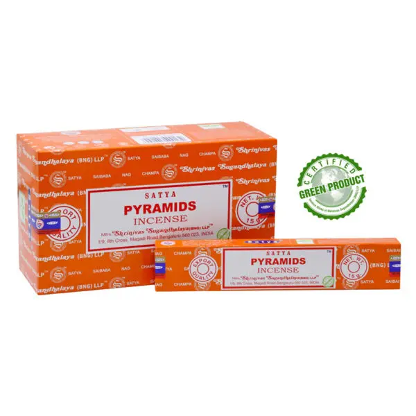 Satya Pyramid Incense Sticks 15 g, 12-Box Case