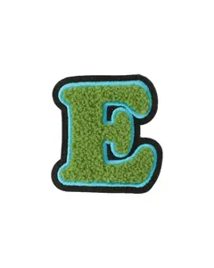 E Green Chenille Varsity Letter Patch - Large