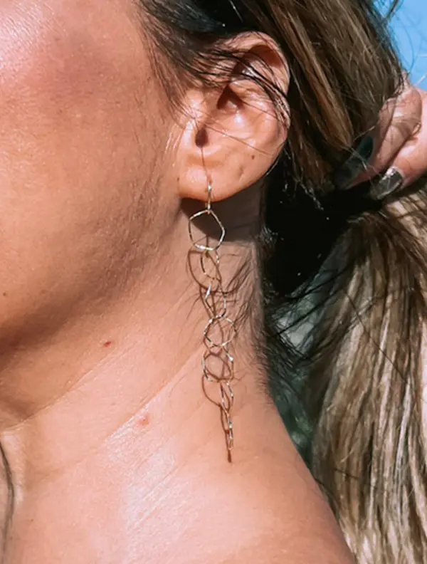 Infinity Dangle Hoop Earrings