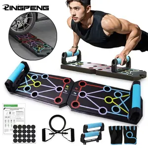 LINGPENG Foldable Push-Up Board Muscle Exercise Multi-Functional Table Portable Fitness Equipment Abdominal Strengthening Support