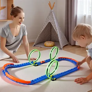 Slot Car Race Track Set with 1 High Speed Car Controller Racing Game Electric Remote Control Track Learning Toy for Kids Boys Girls Ages 3-12 Years Old Birthday Gifts toys race tracks for kids ages 4-8 boys toys toys