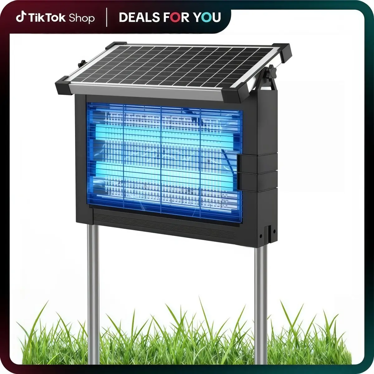 Zero Queen Solar Bug Zapper Outdoor, Upgraded IP67 Waterproof Mosquito Zapper Outdoor Solar Powered Mosquito Killers Electronic Weatherproof, Cordless Mosquito Zapper, Rechargeable Mosquito Killer
