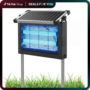 Zero Queen Solar Bug Zapper Outdoor, Upgraded IP67 Waterproof Mosquito Zapper Outdoor Solar Powered Mosquito Killers Electronic Weatherproof