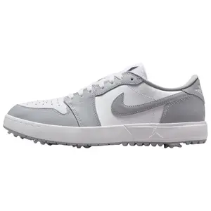 Nike Air Jordan 1 Low Golf 'Cool Grey' Men's Classic Low-top Sporty Sneakers Grey Upper with White Accents Lightweight and Breathable Ideal for All Seasons