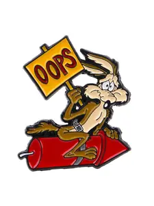 Classic Cartoon Movie Animal Character Badge, Fun Unique Pin for Men Women Daily Clothing Decoration, Perfect Gift for Family Friends